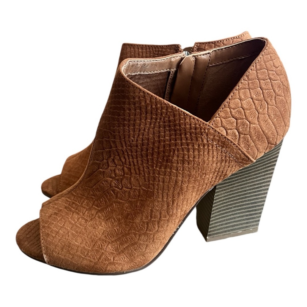 Textured Suede Bootie